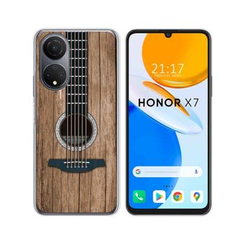 Funda Silicona Para Huawei Honor X7 Diseño Madera 11 Dibujos