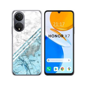 Funda Silicona Para Huawei Honor X7 Diseño Mármol 02 Dibujos