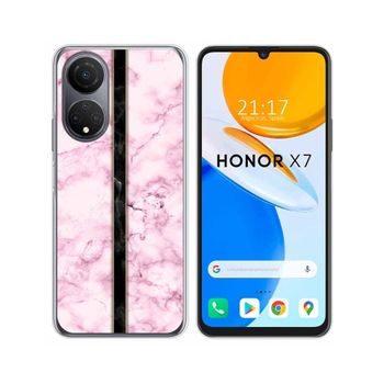 Funda Silicona Para Huawei Honor X7 Diseño Mármol 04 Dibujos