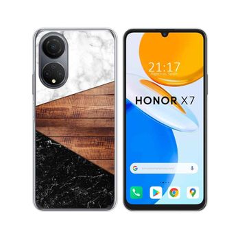 Funda Silicona Para Huawei Honor X7 Diseño Mármol 11 Dibujos