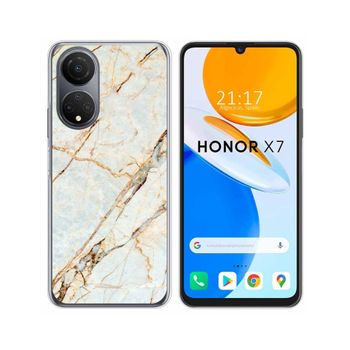 Funda Silicona Para Huawei Honor X7 Diseño Mármol 13 Dibujos