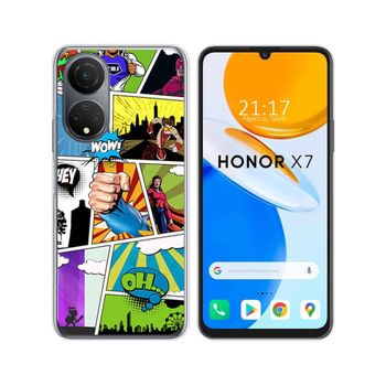 Funda Silicona Para Huawei Honor X7 Diseño Comic Dibujos