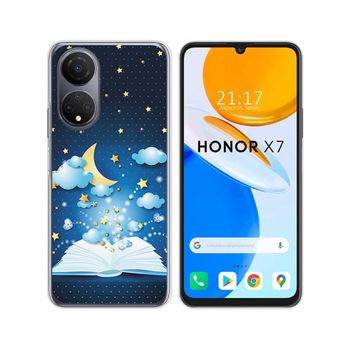 Funda Silicona Para Huawei Honor X7 Diseño Libro Cuentos Dibujos