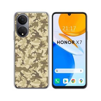 Funda Silicona Para Huawei Honor X7 Diseño Sand Camuflaje Dibujos