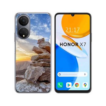 Funda Silicona Para Huawei Honor X7 Diseño Sunset Dibujos