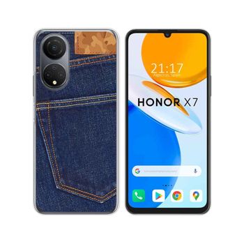 Funda Silicona Para Huawei Honor X7 Diseño Vaquero Dibujos