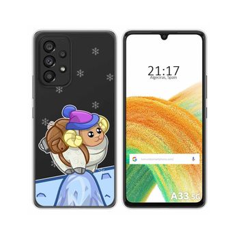 Funda Silicona Transparente Para Samsung Galaxy A33 5g Diseño Cabra Dibujos