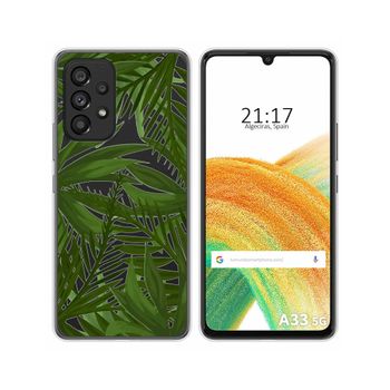 Funda Silicona Transparente Para Samsung Galaxy A33 5g Diseño Jungla Dibujos