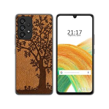 Funda Silicona Para Samsung Galaxy A33 5g Diseño Cuero 03 Dibujos