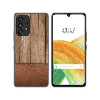 Funda Silicona Para Samsung Galaxy A33 5g Diseño Madera 09 Dibujos