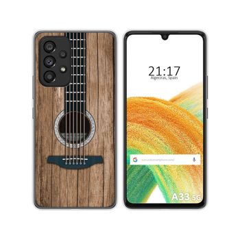 Funda Silicona Para Samsung Galaxy A33 5g Diseño Madera 11 Dibujos