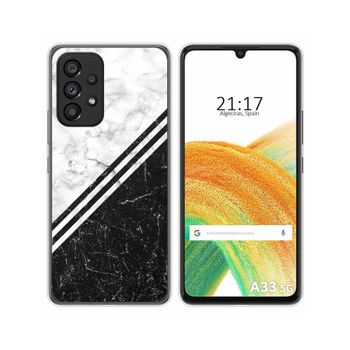 Funda Silicona Para Samsung Galaxy A33 5g Diseño Mármol 01 Dibujos