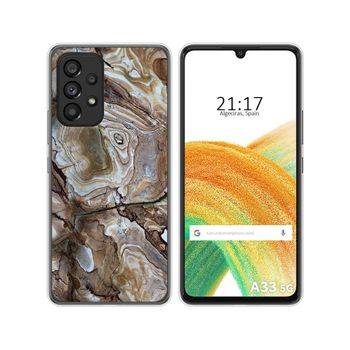 Funda Silicona Para Samsung Galaxy A33 5g Diseño Mármol 14 Dibujos