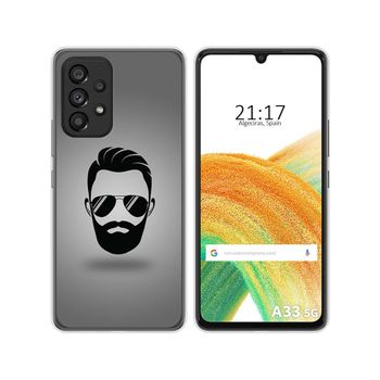 Funda Silicona Para Samsung Galaxy A33 5g Diseño Barba Dibujos