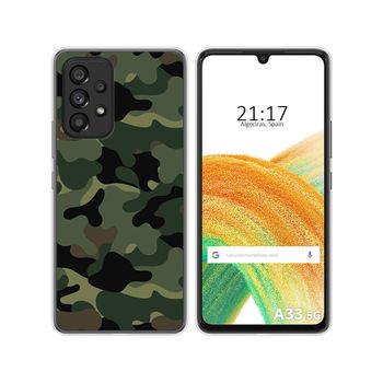 Funda Silicona Para Samsung Galaxy A33 5g Diseño Camuflaje Dibujos