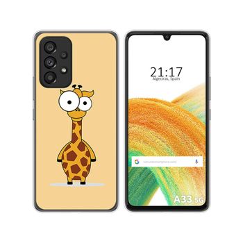 Funda Silicona Para Samsung Galaxy A33 5g Diseño Jirafa Dibujos