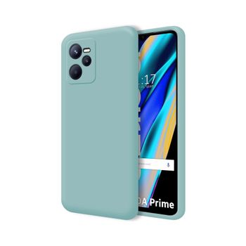 Funda Silicona Líquida Ultra Suave Para Realme Narzo 50a Prime Color Azul