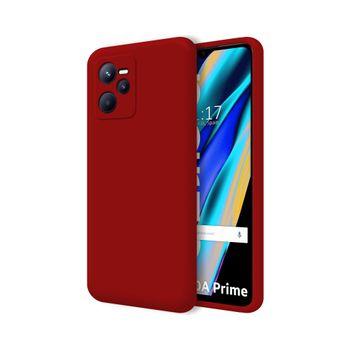 Funda Silicona Líquida Ultra Suave Para Realme Narzo 50a Prime Color Roja