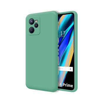 Funda Silicona Líquida Ultra Suave Para Realme Narzo 50a Prime Color Verde