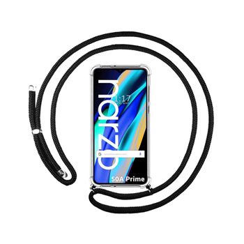 Funda Colgante Transparente Para Realme Narzo 50a Prime Con Cordon Negro