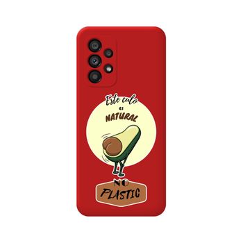 Funda Silicona Líquida Roja Para Samsung Galaxy A33 5g Diseño Culo Natural Dibujos