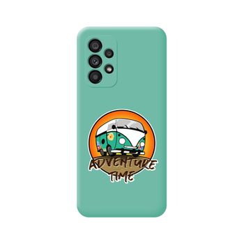 Funda Silicona Líquida Verde Para Samsung Galaxy A33 5g Diseño Adventure Time Dibujos