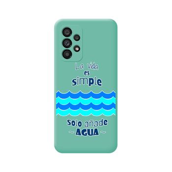 Funda Silicona Líquida Verde Para Samsung Galaxy A33 5g Diseño Agua Dibujos