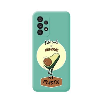 Funda Silicona Líquida Verde Para Samsung Galaxy A33 5g Diseño Culo Natural Dibujos