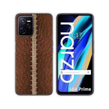 Funda Silicona Para Realme Narzo 50a Prime Diseño Cuero 01 Dibujos