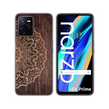 Funda Silicona Para Realme Narzo 50a Prime Diseño Madera 06 Dibujos