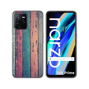 Funda Silicona Para Realme Narzo 50a Prime Diseño Madera 10 Dibujos