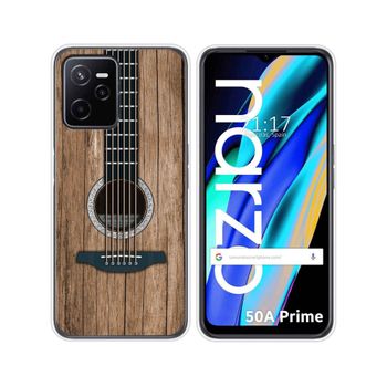 Funda Silicona Para Realme Narzo 50a Prime Diseño Madera 11 Dibujos