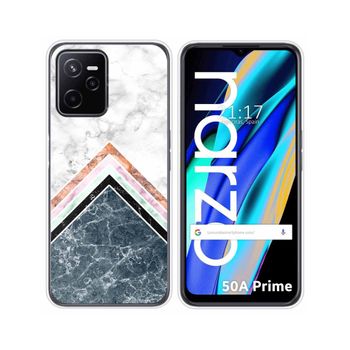 Funda Silicona Para Realme Narzo 50a Prime Diseño Mármol 05 Dibujos