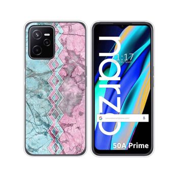 Funda Silicona Para Realme Narzo 50a Prime Diseño Mármol 08 Dibujos