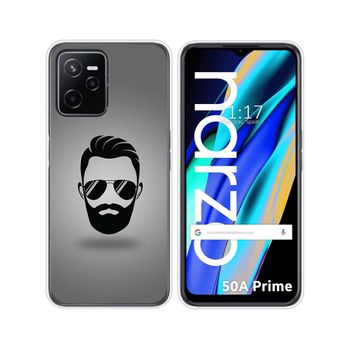 Funda Silicona Para Realme Narzo 50a Prime Diseño Barba Dibujos