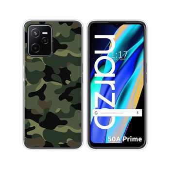 Funda Silicona Para Realme Narzo 50a Prime Diseño Camuflaje Dibujos