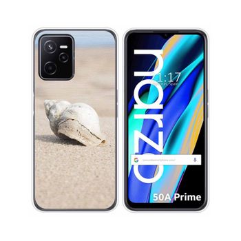 Funda Silicona Para Realme Narzo 50a Prime Diseño Concha Dibujos