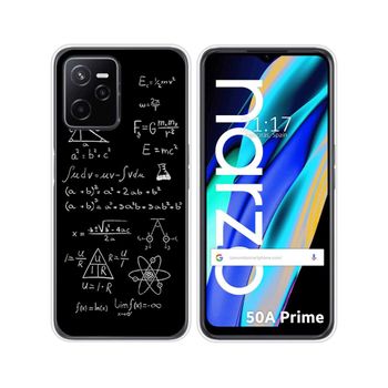 Funda Silicona Para Realme Narzo 50a Prime Diseño Formulas Dibujos