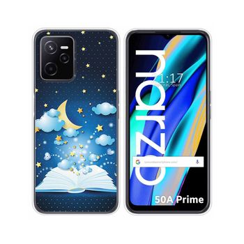 Funda Silicona Para Realme Narzo 50a Prime Diseño Libro Cuentos Dibujos