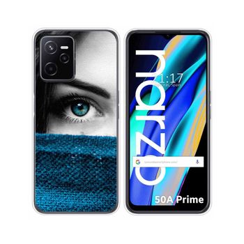 Funda Silicona Para Realme Narzo 50a Prime Diseño Ojo Dibujos