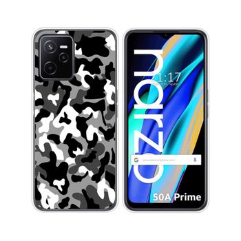 Funda Silicona Para Realme Narzo 50a Prime Diseño Snow Camuflaje Dibujos