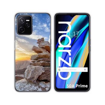 Funda Silicona Para Realme Narzo 50a Prime Diseño Sunset Dibujos