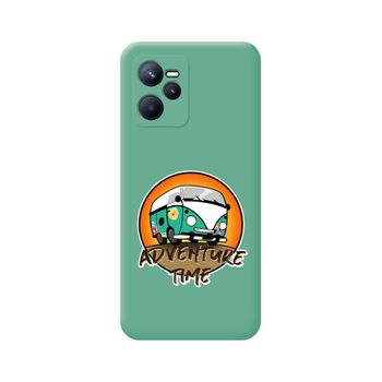 Funda Silicona Líquida Verde Para Realme Narzo 50a Prime Diseño Adventure Time Dibujos