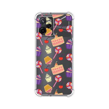 Funda Silicona Antigolpes Para Realme Narzo 50a Prime Diseño Dulces 01 Dibujos