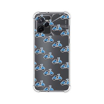 Funda Silicona Antigolpes Para Realme Narzo 50a Prime Diseño Scooter Dibujos