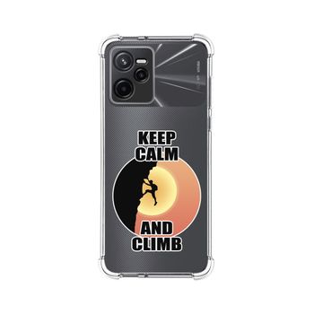 Funda Silicona Antigolpes Para Realme Narzo 50a Prime Diseño Hombre Escalada Dibujos