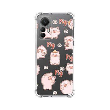 Funda Silicona Antigolpes Para Xiaomi 12 Lite 5g Diseño Cerdos Dibujos