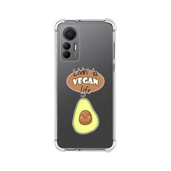 Funda Silicona Antigolpes Para Xiaomi 12 Lite 5g Diseño Vegan Life Dibujos