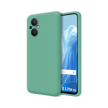 Funda Silicona Líquida Ultra Suave Para Oppo Reno 8 Lite 5g Color Verde