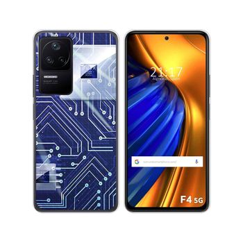 Funda Silicona Para Xiaomi Poco F4 5g Diseño Circuito Dibujos